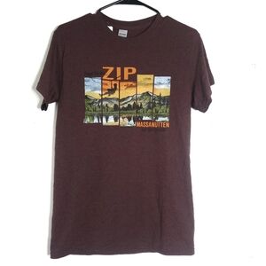 Vintage Gildan Womens Wild West Graphic Tshirt Size S Massanutten Resort Hiking